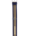 Watchband Diesel DZ2059 original yellow & dark blue canvas / leather strap 27mm DZ - 2059 - Watch Plaza