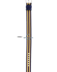 Watchband Diesel DZ2085 original yellow & dark blue canvas / leather strap 14mm DZ - 2085 - Watch Plaza