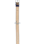 Watchband Diesel DZ2085 original yellow & dark blue canvas / leather strap 14mm DZ - 2085 - Watch Plaza