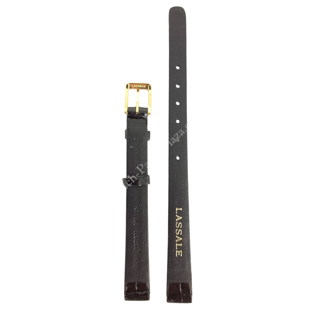 Watchband Seiko Lassale 2E50 - 5139 / 2F50 5709 black lizard leather 13mm WEA01G - Watch Plaza