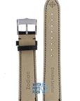 Zodiac ZO1000 Watch Band ZO - 1000 Black Leather 20 mm - Watch Plaza