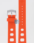 Zodiac ZO2202 Watch Band ZO - 2202 Orange Silicone 20 mm Sea Dragon - Watch Plaza