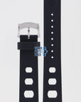 Zodiac ZO2203 Watch Band ZO - 2203 Black Silicone 20 mm Sea Dragon - Watch Plaza