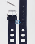 Zodiac ZO2205 Watch Band ZO - 2205 Dark Blue Rubber 20 mm Sea Dragon - Watch Plaza