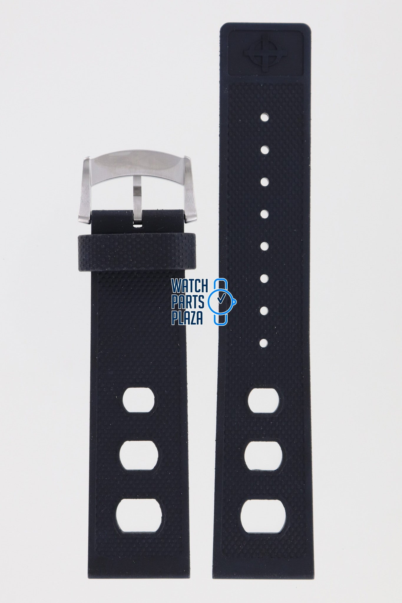 Zodiac ZO2207 & ZO2209 Watch Band ZO - 2207 Black Rubber 22 mm Sea Dragon - Watch Plaza