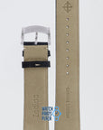 Zodiac ZO2208 Watch Band ZO - 2208 Black Leather 22 mm Sea Dragon - Watch Plaza