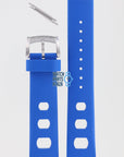 Zodiac ZO2223 Watch Band ZO - 2223 Blue Silicone 20 mm Sea Dragon - Watch Plaza