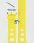 Zodiac ZO2224 Watch Band ZO - 2224 Yellow Silicone 22 mm Sea Dragon - Watch Plaza