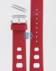 Zodiac ZO2226 Watch Band ZO - 2226 Red Silicone 22 mm Sea Dragon - Watch Plaza