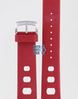 Zodiac ZO2226 Watch Band ZO - 2226 Red Silicone 22 mm Sea Dragon - Watch Plaza