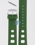 Zodiac ZO2228 Watch Band ZO - 2228 Green Silicone 22 mm Sea Dragon - Watch Plaza