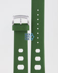 Zodiac ZO2228 Watch Band ZO - 2228 Green Silicone 22 mm Sea Dragon - Watch Plaza