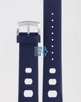 Zodiac ZO2232 Watch Band ZO - 2232 Dark Blue Silicone 22 mm Sea Dragon - Watch Plaza