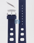 Zodiac ZO2233 Watch Band ZO - 2233 Dark Blue Silicone 20 mm Sea Dragon - Watch Plaza