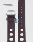 Zodiac ZO2236 Watch Band ZO - 2236 Brown Silicone 22 mm Sea Dragon - Watch Plaza