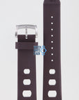 Zodiac ZO2236 Watch Band ZO - 2236 Brown Silicone 22 mm Sea Dragon - Watch Plaza