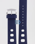 Zodiac ZO2242 Watch Band ZO - 2242 Dark Blue Silicone 22 mm Sea Dragon - Watch Plaza