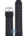 Zodiac ZO2303 & ZO2302 Watch Band ZO - 2303 Black Silicone 24 mm V - Wolf - Watch Plaza