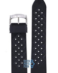 Zodiac ZO2303 & ZO2302 Watch Band ZO - 2303 Black Silicone 24 mm V - Wolf - Watch Plaza