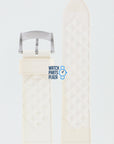 Zodiac ZO2307 Watch Band ZO - 2307 White Silicone 22 mm V - Wolf - Watch Plaza