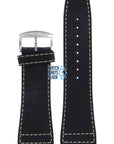 Zodiac ZO2601 Watch Band ZO - 2601 Black Leather 28 mm Renegade - Watch Plaza