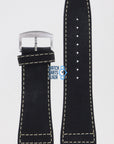 Zodiac ZO2601 Watch Band ZO - 2601 Black Leather 28 mm Renegade - Watch Plaza