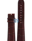 Zodiac ZO3302 Watch Band ZO - 3302 Brown Leather 22 mm - Watch Plaza