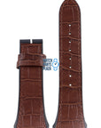 Zodiac ZO4002 Watch Band ZO - 4002 Brown Leather 20 mm - Watch Plaza