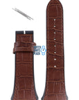 Zodiac ZO4002 Watch Band ZO - 4002 Brown Leather 20 mm - Watch Plaza