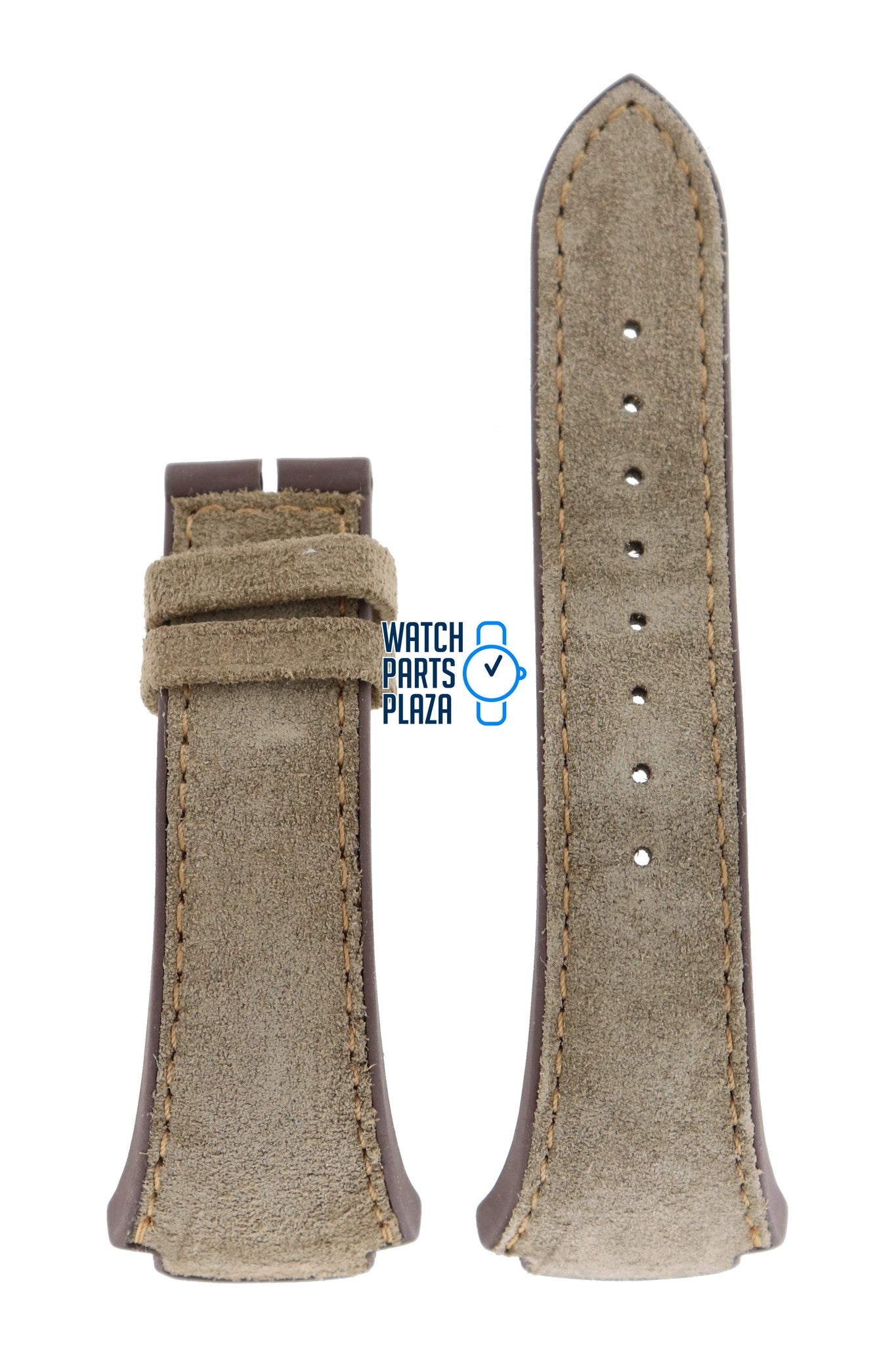 Zodiac ZO4005 Watch Band ZO - 4005 Light Brown Leather 20 mm Ambassadeur - Watch Plaza