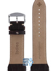 Zodiac ZO7003 Watch Band ZO - 7003 Dark Brown Leather 29 mm Desert Master - Watch Plaza