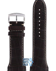 Zodiac ZO7003 Watch Band ZO - 7003 Dark Brown Leather 29 mm Desert Master - Watch Plaza