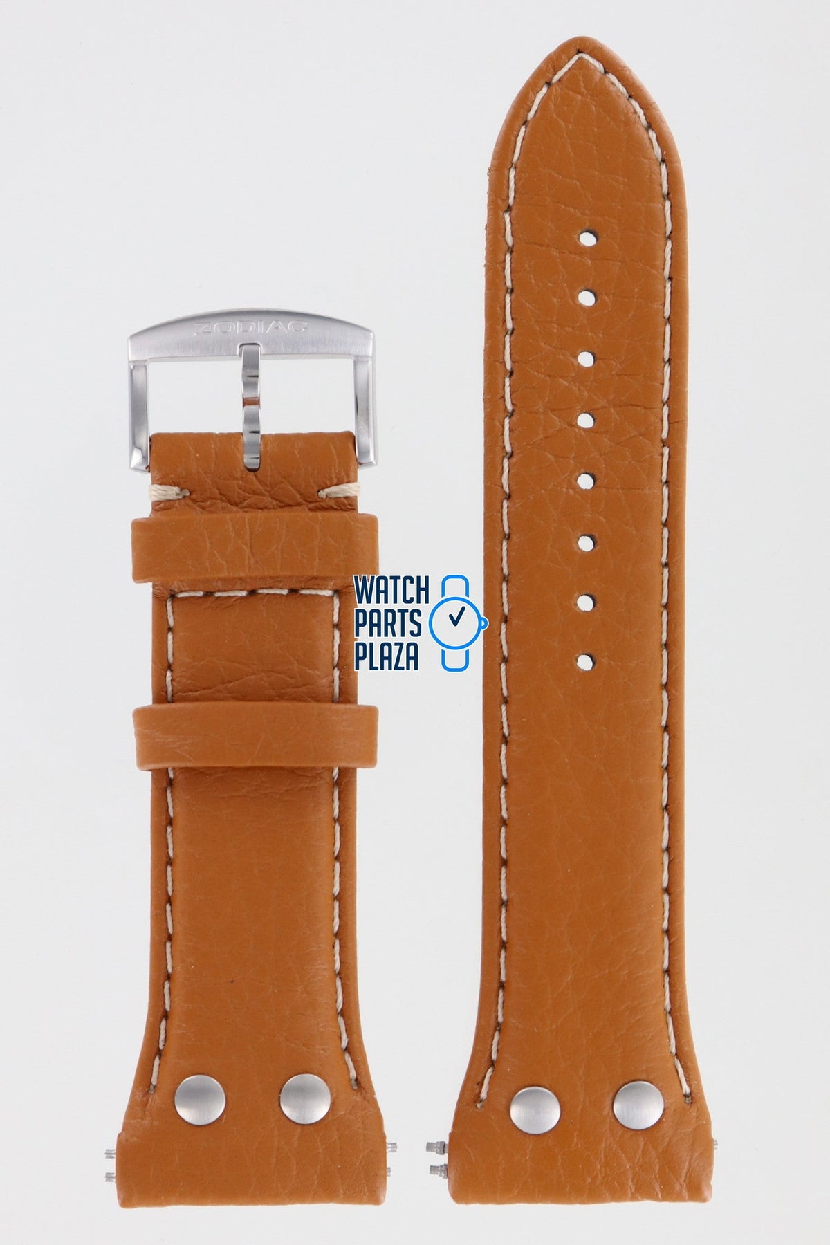 Zodiac ZO7008 Watch Band Brown Leather 26 mm
