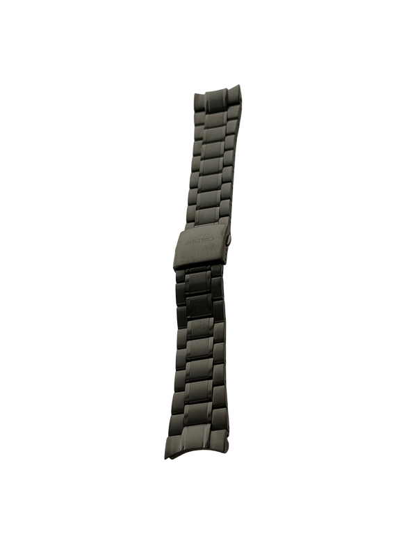 Seiko Sportura Stainless Steel Watch Band Black 21mm 7T62-0KV0