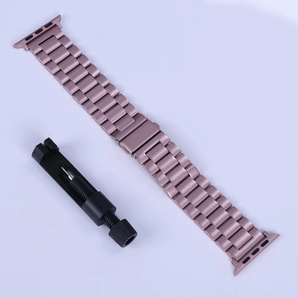 Bracelet Apple Watch Acier inoxydable Rose 22mm / 26mm STRPZ® iWatch Series, SE & Ultra