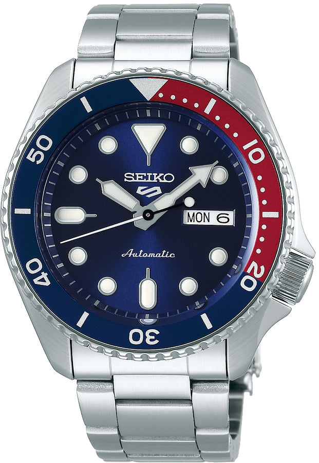 Seiko 5 Sports SRPD53K1 Orologio Automatico | Quadrante Blu | Lunetta Pepsi | 4R36-07G0