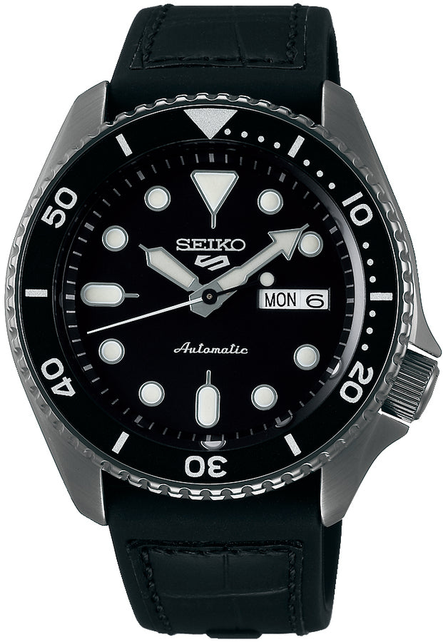 Seiko 5 Sports SRPD65K3 Orologio Automatico | Gunmetal tutto Nero | 4R36-07G0 | 42,5mm