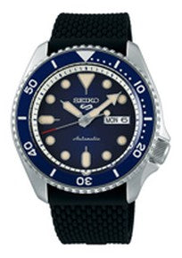 Seiko 5 Sports SRPD93K1 Orologio Automatico | Quadrante Blu | Cinturino Silicone | 4R36-07G0