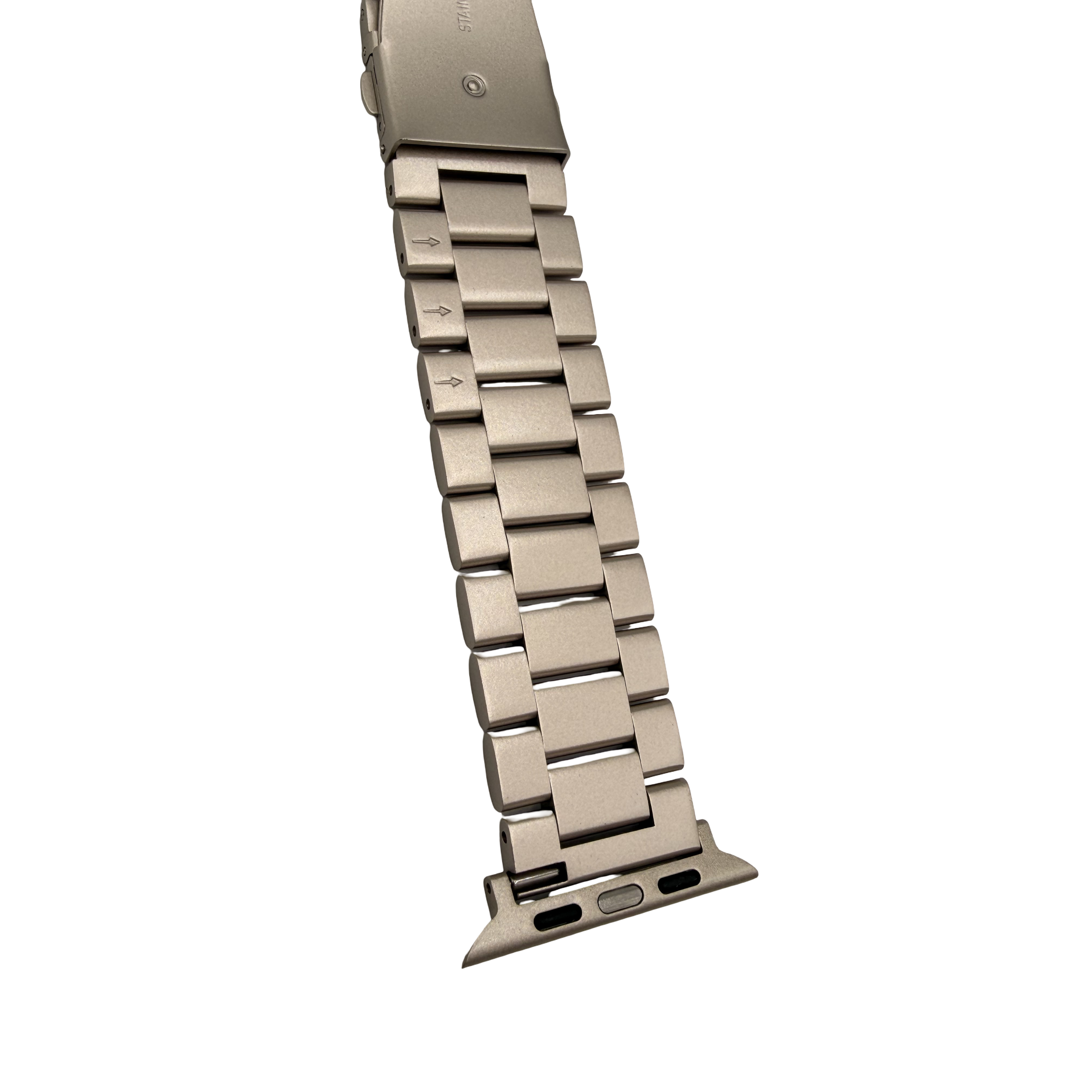Apple Watch Band Starlight Stainless Steel – Series 11, 10, 9, 8, SE & Ultra