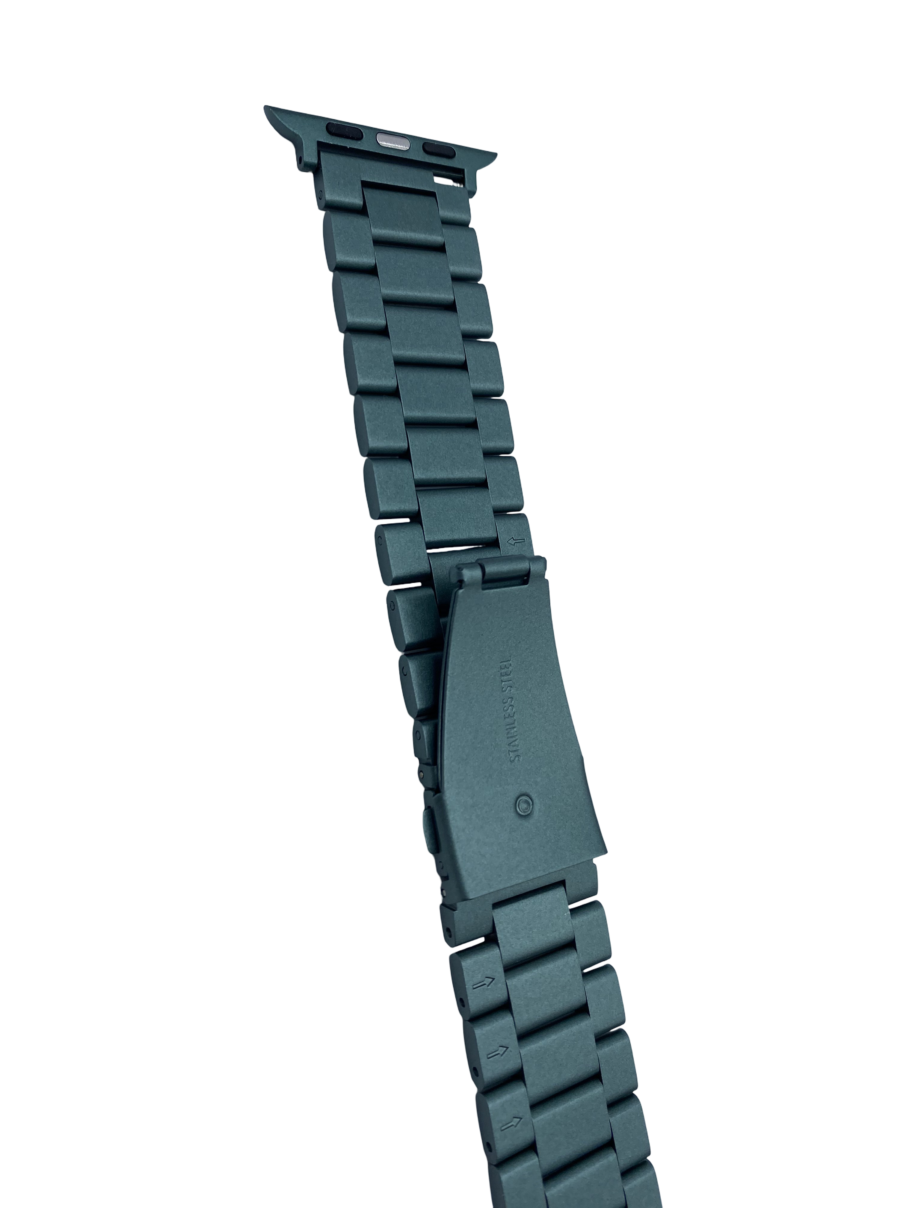 STRPZ® Apple Watch Band – Army Green Stainless Steel – Watch Series, SE & Ultra