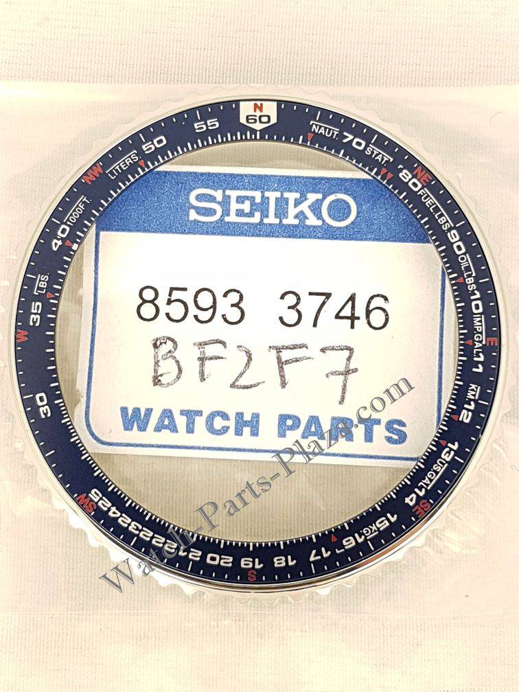 Bezel Seiko Flight Master SNA413 / SCJC021 blue rotating lunette 7T62 - 0EB0 Pilot - Watch Plaza