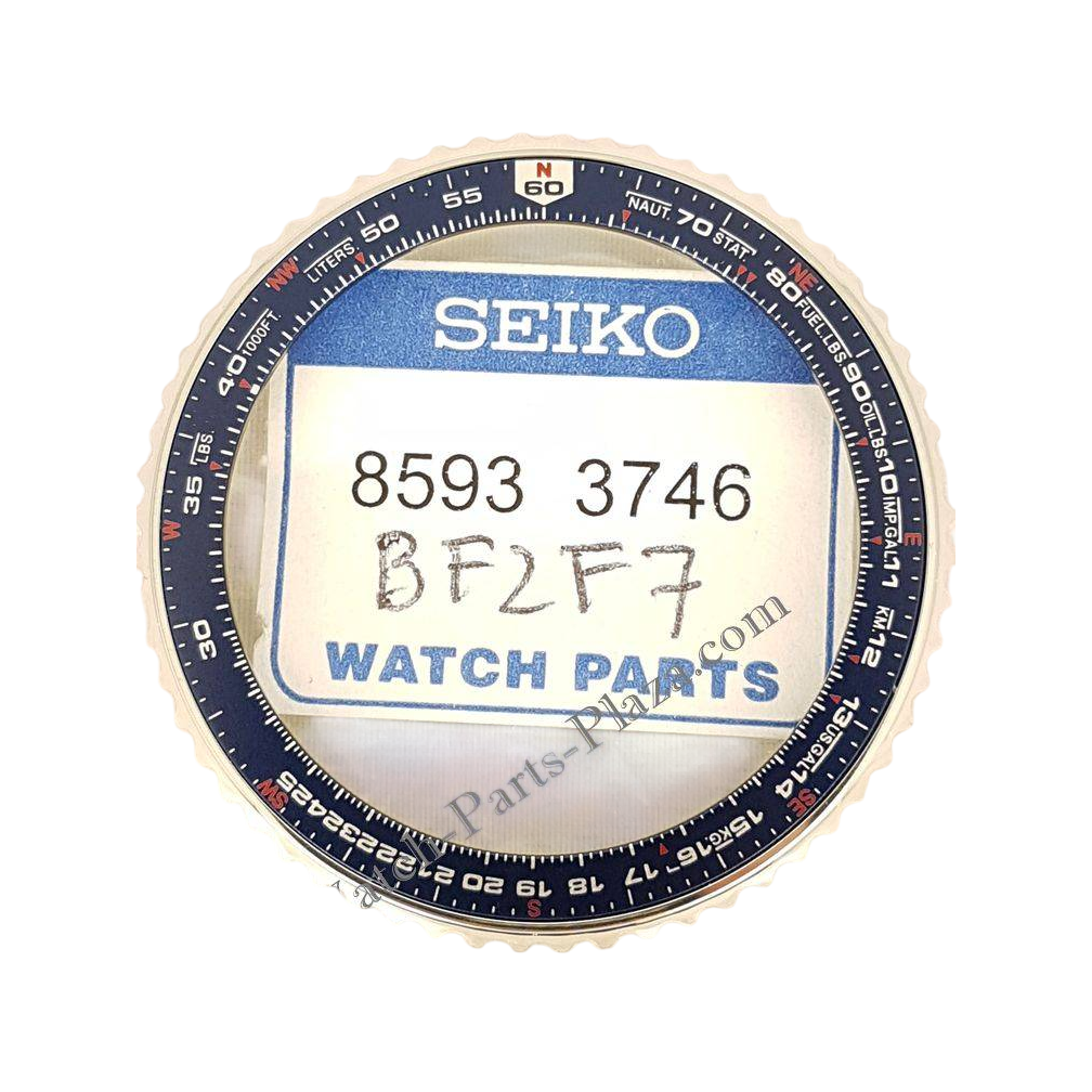 Bezel Seiko Flight Master SNA413 / SCJC021 blue rotating lunette 7T62 - 0EB0 Pilot - Watch Plaza