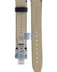 Burberry BU1012 Watch Band BU - 1012 Black Leather 17 mm - Watch Plaza