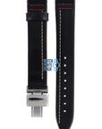 Burberry BU1012 Watch Band BU - 1012 Black Leather 17 mm - Watch Plaza