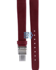 Burberry BU1054 Watch Band BU - 1054 Red Leather 14 mm - Watch Plaza