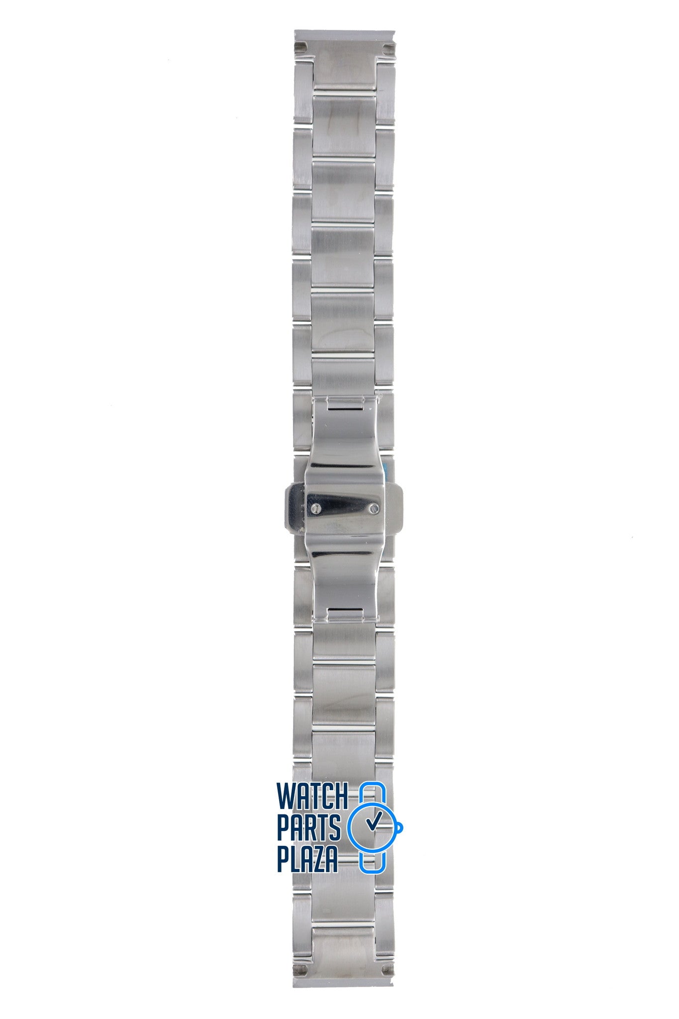 Burberry BU1056 Watch Band BU - 1056 Grey Stainless Steel 18 mm - Watch Plaza