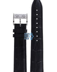 Burberry BU1206 Watch Band BU - 1206 Black Leather 20 mm - Watch Plaza