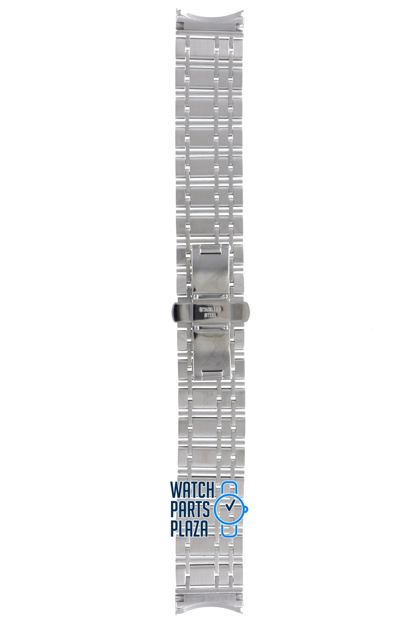 Burberry BU1364 Watch Band BU - 1364 Grey Stainless Steel 20 mm Heritage - Watch Plaza