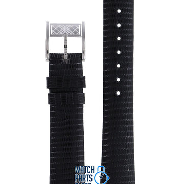 Burberry BU4200 Watch Band BU - 4200 Black Leather 17 mm - Watch Plaza