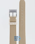 Burberry BU4310 Watch Band BU - 4310 White Leather 16 mm - Watch Plaza